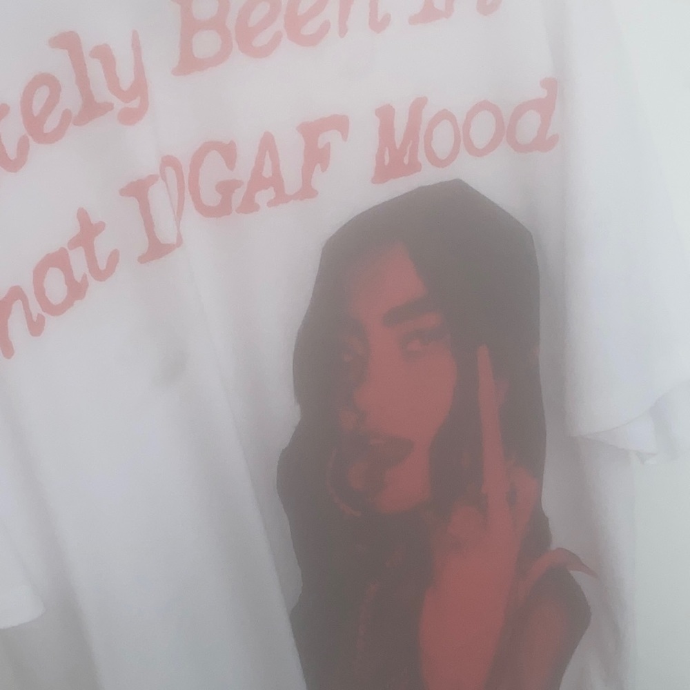 Graphic Image White and Red Men's Shirt